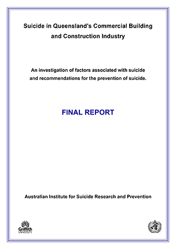 Correlates Of Suicide In Building Industry Workers, Archives Of Suicide Research